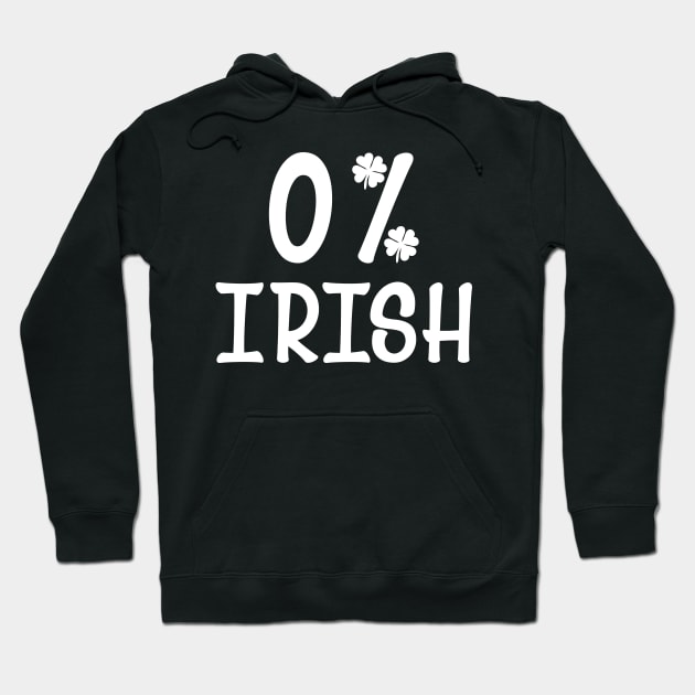 Funny Vintage 0% Irish St. Patrick's Day 2020 Hoodie by theperfectpresents